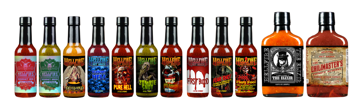 Shop For The Best Hot Sauces In Mild Medium And Hot Hellfire Hot Sauce 