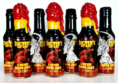 Lucifers Last Blast- Special Resin Dipped Bottle (Limited Edition) - Lucifers Last Blast- Special Resin Dipped Bottle (Limited Edition) - Hellfire Hot Sauce