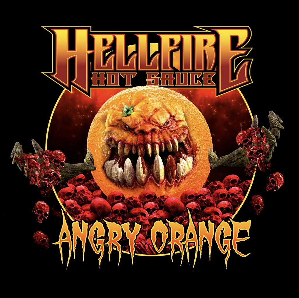 Angry Orange/Tangerine Hell- Resin Dipped Bottle Set (Limited Edition) - Angry Orange/Tangerine Hell- Resin Dipped Bottle Set (Limited Edition) - Hellfire Hot Sauce