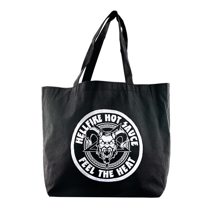 Custom Hellfire “FEEL THE HEAT!” Heavy Duty Totebag - Custom Hellfire “FEEL THE HEAT!” Heavy Duty Totebag - Hellfire Hot Sauce