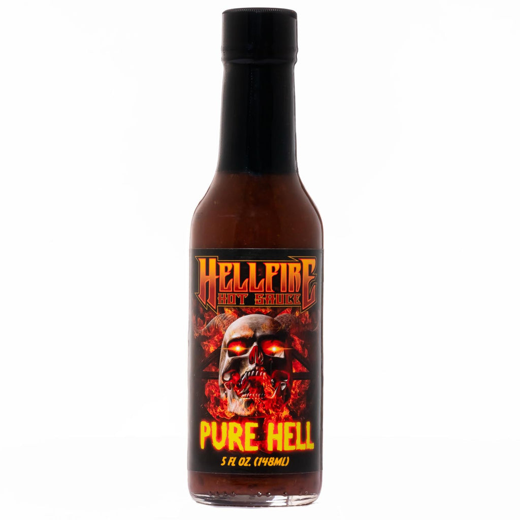 PURE HELL - Award Winning Red Pepper Hot Sauce - Single Bottle - Hellfire Hot Sauce