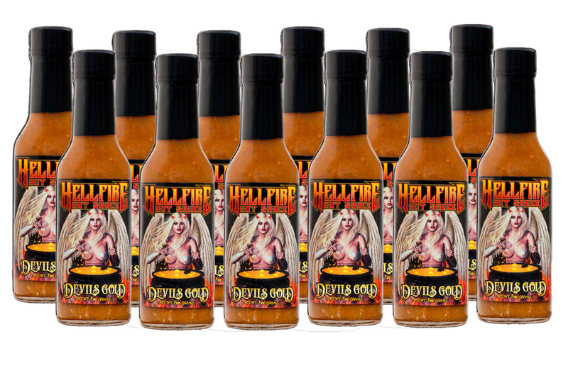 Devils Gold 12 Pack Case - Devils Gold 12 Pack Case - Hellfire Hot Sauce