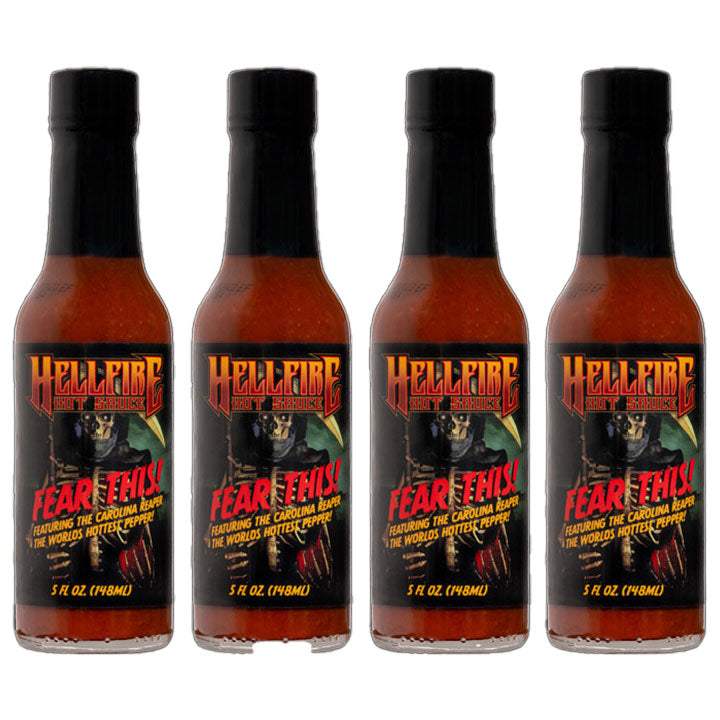 Fear This! (Reaper Sauce) 4 Pack - Fear This! (Reaper Sauce) 4 Pack - Hellfire Hot Sauce