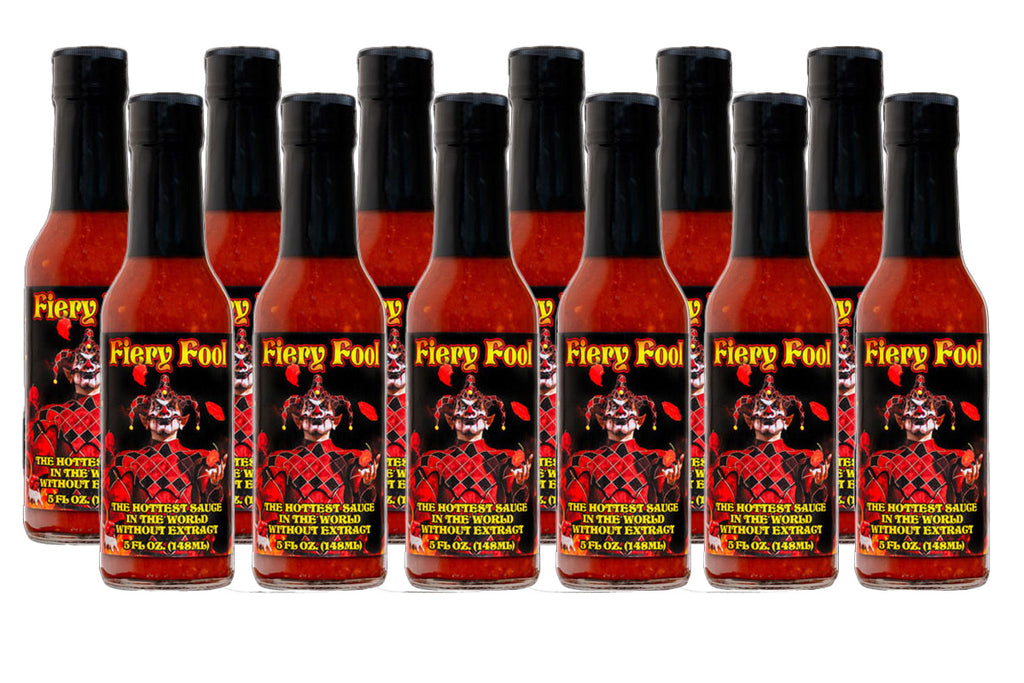 Fiery Fool Hot Sauce 12 Pack Case - Fiery Fool Hot Sauce 12 Pack Case - Hellfire Hot Sauce