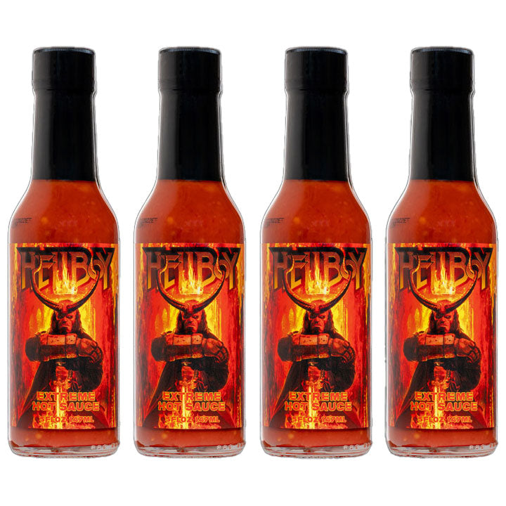 Hellboy Extreme Hot Sauce 4 Pack - Hellboy Extreme Hot Sauce 4 Pack - Hellfire Hot Sauce