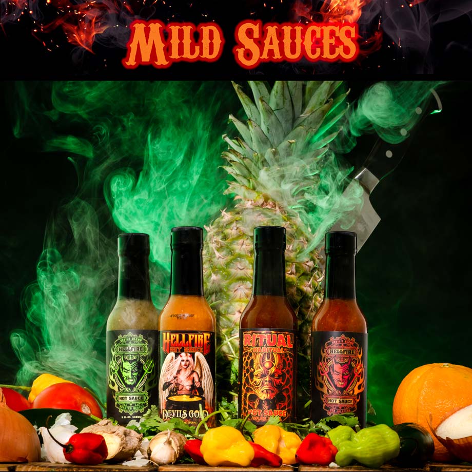 Mild Hot Sauce T Pack Hellfire Hot Sauce 