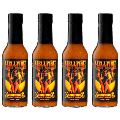 The Sauceress’s Private Reserve - 4 Pack - The Sauceress’s Private Reserve - 4 Pack - Hellfire Hot Sauce