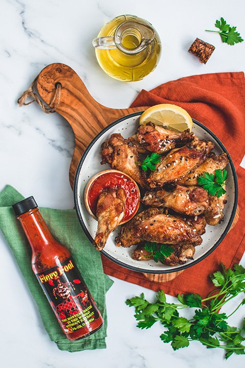 spicy hot sauce chicken wings