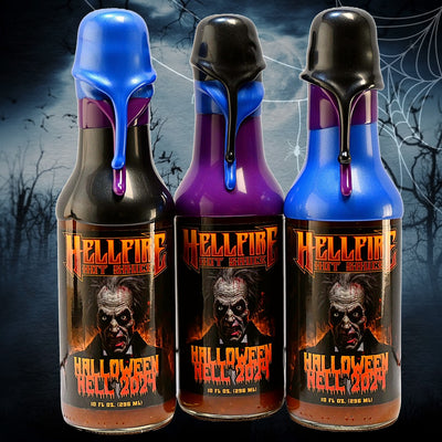 2024 Hellfire Hell Set of 3 Resin Sealed & Signed Collectible Bottles Only 13 sets!