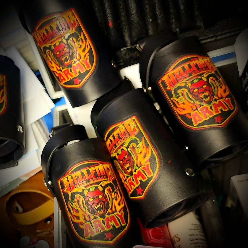 Hellfire Army Full Painted Hot Sauce Holder (Limited Edition) - Hellfire Army Full Painted Hot Sauce Holder (Limited Edition) - Hellfire Hot Sauce