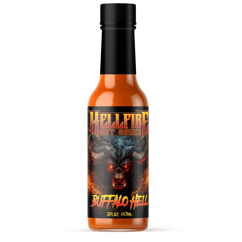 Hellfire Hot Sauce's World's Best Buffalo Hot Sauce, Small Batch Gurmet and Delicious