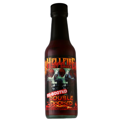 NEW! Double Doomed Rebooted! Hot Sauce Extreme Heat! Hellfire's Hottest Sauce! - Single Bottle - Hellfire Hot Sauce