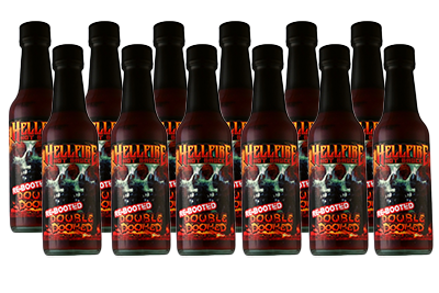 NEW! Double Doomed Rebooted! 12-Pack Hot Sauce Extreme Heat! Hellfire's Hottest Sauce! - NEW! Double Doomed Rebooted! 12-Pack Hot Sauce Extreme Heat! Hellfire's Hottest Sauce! - Hellfire Hot Sauce