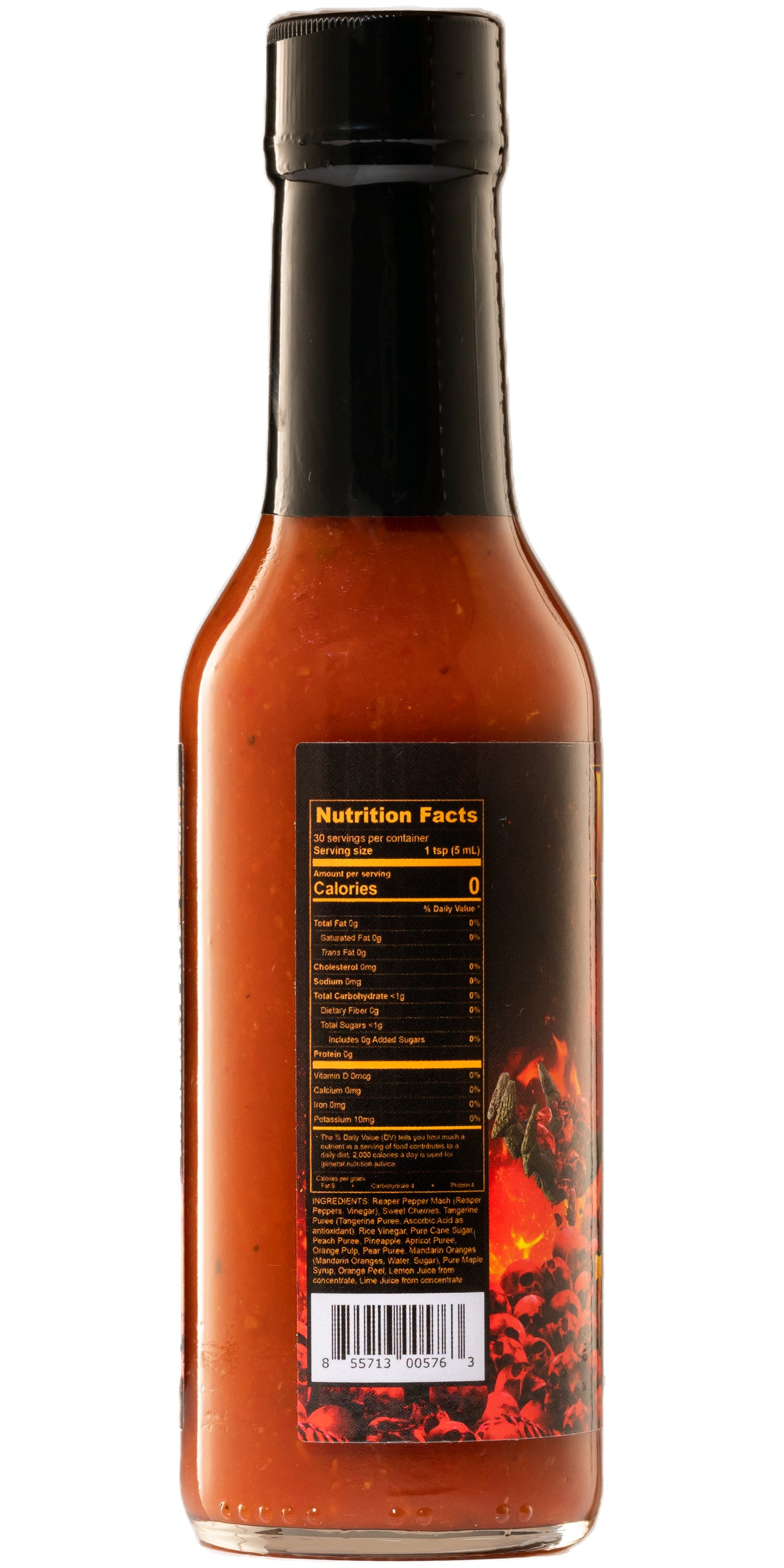 Angry Orange Hot Sauce Nutrition Facts