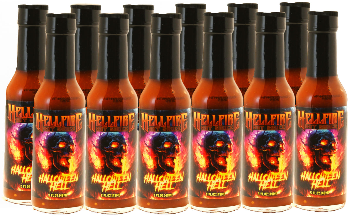 Hellfire Halloween Hell Limited Edition 2023 Hot Sauce 12 Pack