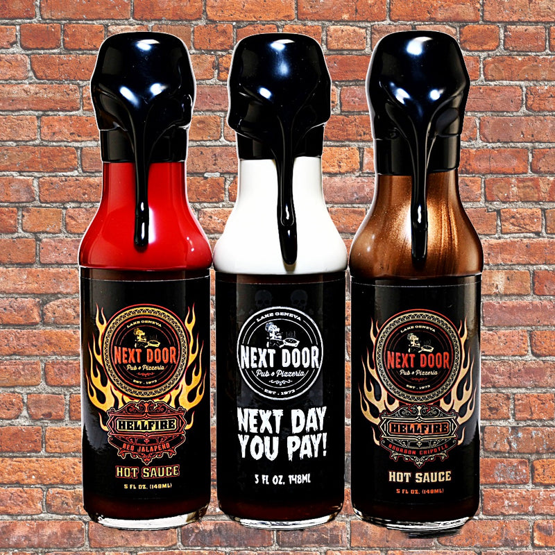 Limited Edition Next Door Pub Set Resin Sealed Bottle Only 13 made - Limited Edition Next Door Pub Set Resin Sealed Bottle Only 13 made - Hellfire Hot Sauce