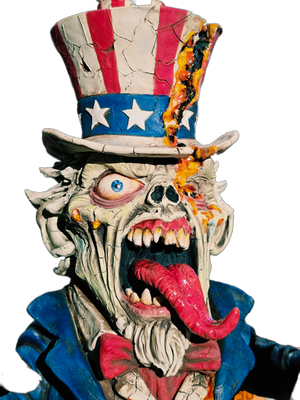 Presale-2026 Hellfire Hot Sauce LE "Zombie Uncle Sam" Prestige Art Bottle!!!