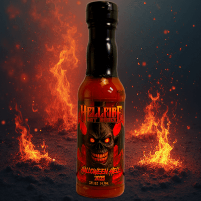Hellfire Halloween Hell 2025 Hot Sauce 3-Pack