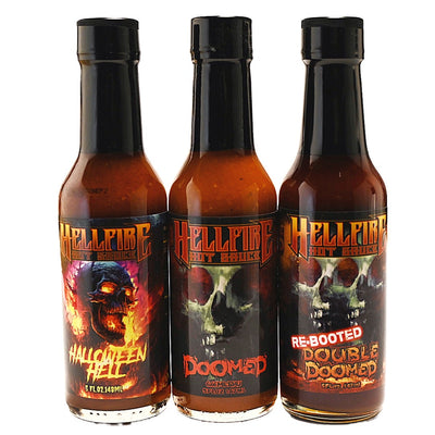 Maximum Heat! Hellfire's Hottest 3-Pack of Hot Sauces - Maximum Heat! Hellfire's Hottest 3-Pack of Hot Sauces - Hellfire Hot Sauce