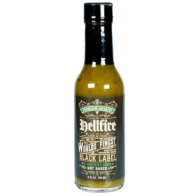 Hellfire Black Label Green Sauce - Hellfire Black Label Green Sauce - Hellfire Hot Sauce