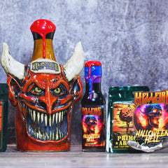 GoDeath/THE RED HOT BURNING HELLvol21セット NEW! Infierno De Ajo Rojo - Red Garlic Spicy Ketchup (4 Pack