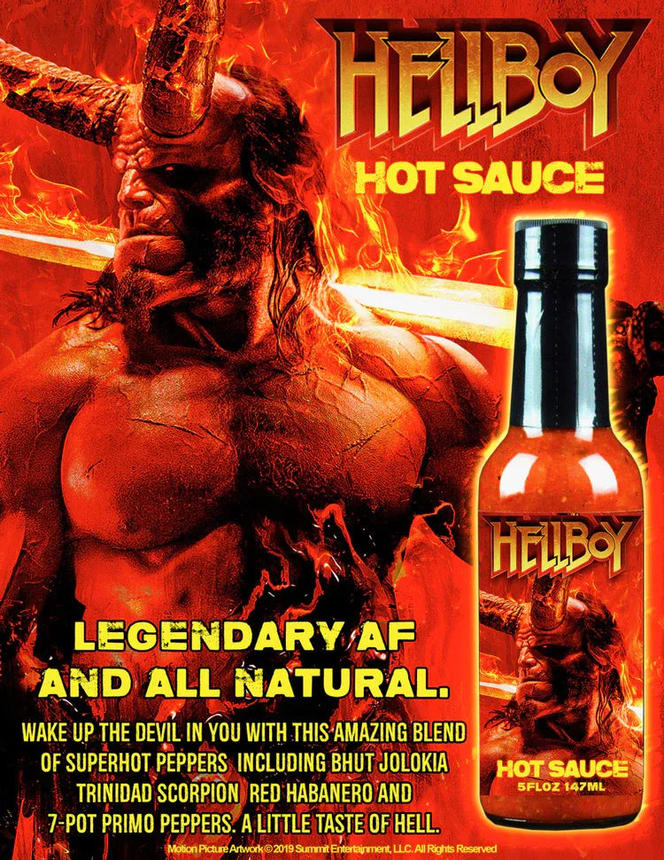 Official Hellboy Hot Sauce Legendary AF and All Natural