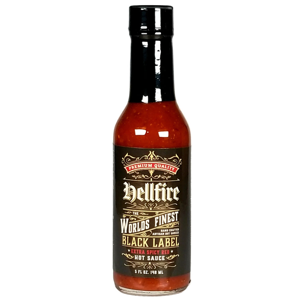 Hellfire Black Label Red Sauce - Hellfire Black Label Red Sauce - Hellfire Hot Sauce