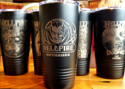 Official Hellfire Hot sauce 20 oz Custom Polar Camel Metal Tumbler - Official Hellfire Hot sauce 20 oz Custom Polar Camel Metal Tumbler - Hellfire Hot Sauce