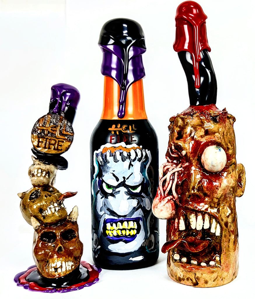 現品のみ‼️ハロウィン祭 魔法ペン＆魔法のオイルin小瓶✨ Hellfire Hot Sauce 2023 Halloween Hell the 