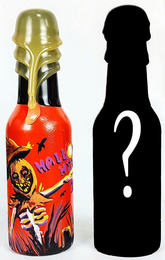 2022 Hellfire Hot Sauce Halloween Hell Hand Painted Art Bottles