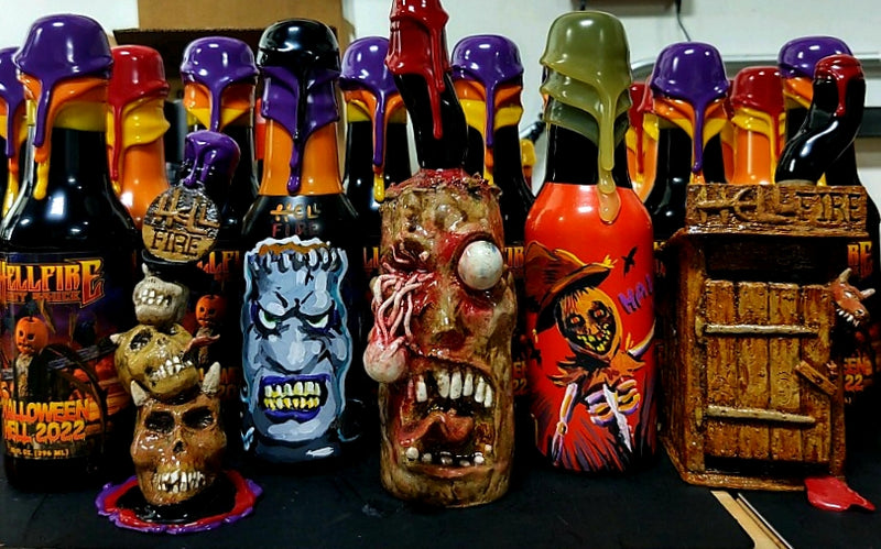 2022 Hellfire Hot Sauce Halloween Hell Art Bottle - 2022 Hellfire Hot Sauce Halloween Hell Art Bottle - Hellfire Hot Sauce