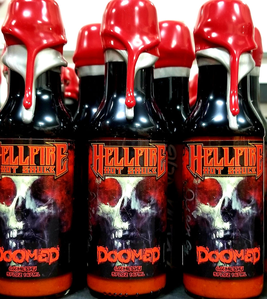Doomed - Resin Sealed Limited Edition Bottle - Doomed - Resin Sealed Limited Edition Bottle - Hellfire Hot Sauce