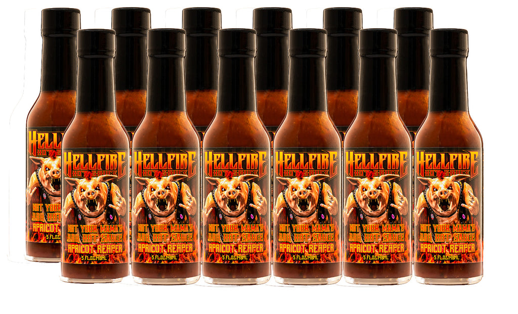 NEW! Apricot Reaper - Not Your Mama's BBQ Hot Sauce 5oz - Save 20% on a 12-Pack - Hellfire Hot Sauce