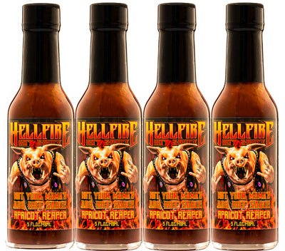NEW! Apricot Reaper - Not Your Mama's BBQ Hot Sauce (4 Pack) - NEW! Apricot Reaper - Not Your Mama's BBQ Hot Sauce (4 Pack) - Hellfire Hot Sauce