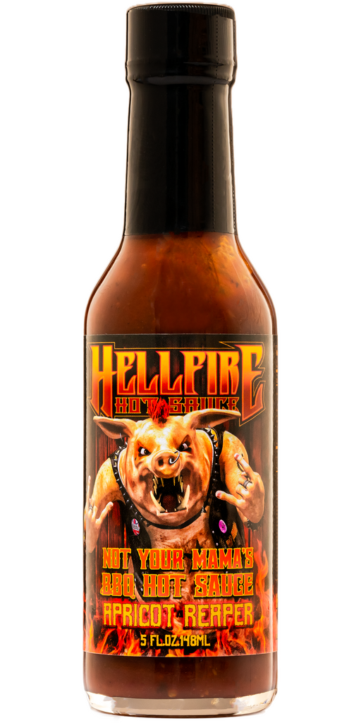 NEW! Apricot Reaper - Not Your Mama's BBQ Hot Sauce 5oz - Single Bottle - Hellfire Hot Sauce