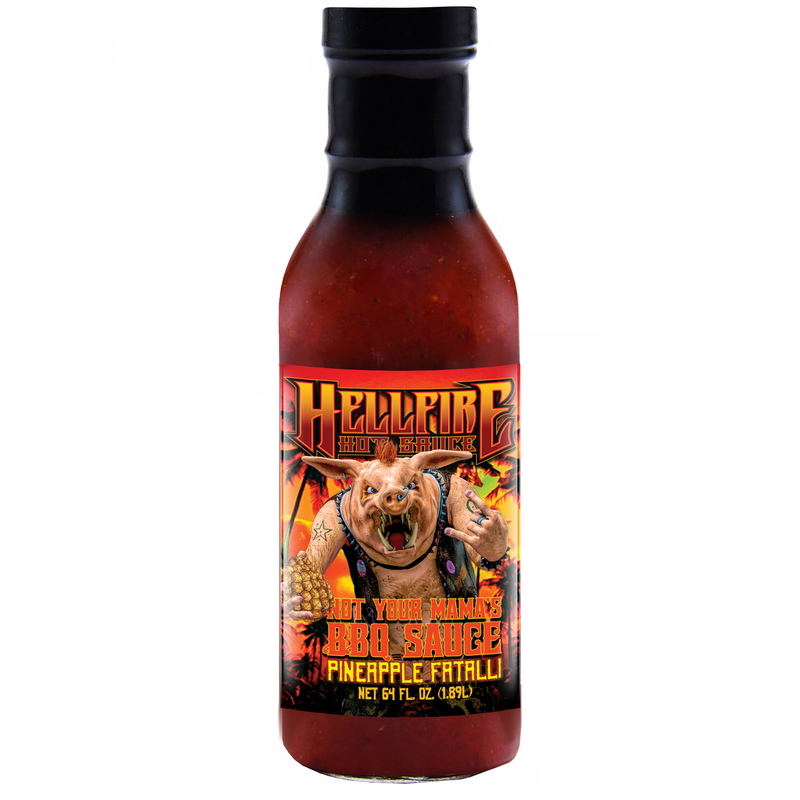 Pineapple Fatalli - Not Your Mama's BBQ Hot Sauce (12oz) - Pineapple Fatalli - Not Your Mama's BBQ Hot Sauce (12oz) - Hellfire Hot Sauce