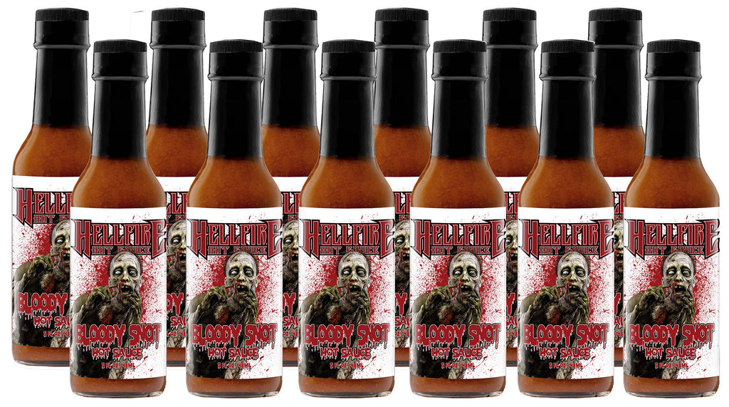 Bloody Snot - Red Reaper Garlic Hot Sauce - Save 20% on a 12-Pack - Hellfire Hot Sauce
