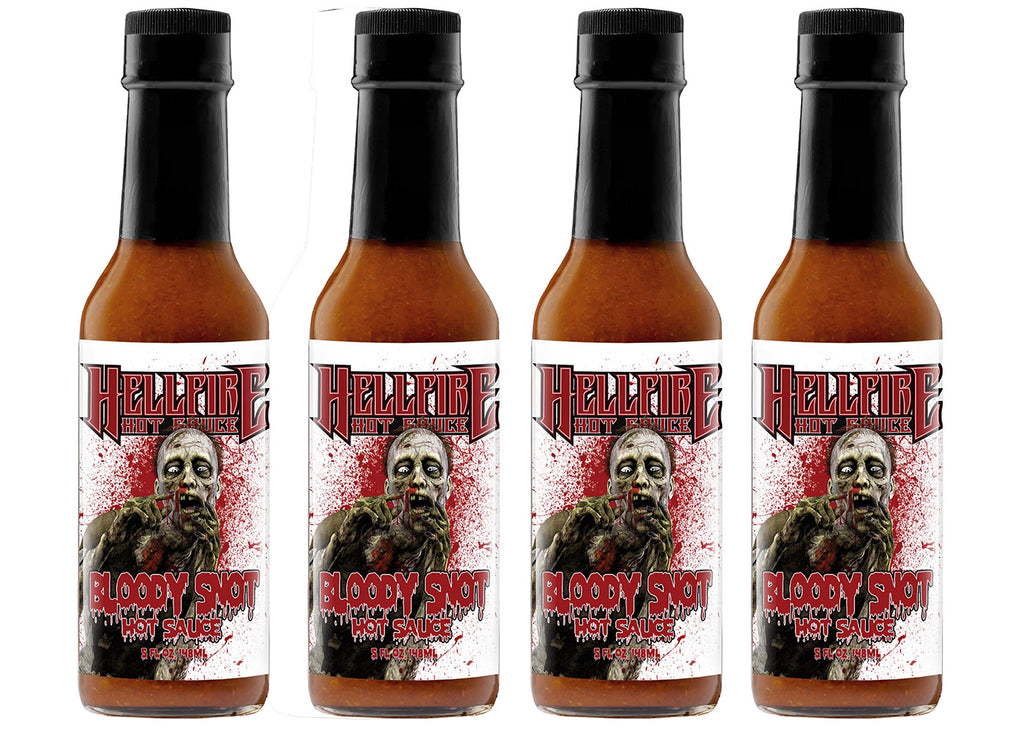 Bloody Snot - Red Reaper Garlic Hot Sauce - Save 10% on a 4-Pack - Hellfire Hot Sauce