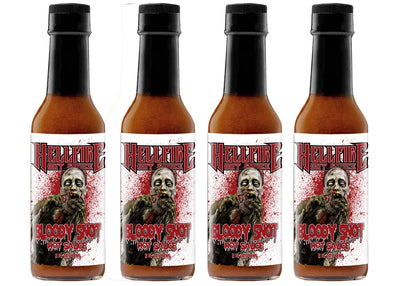 Bloody Snot - Red Reaper Garlic Hot Sauce (4 Pack) - Bloody Snot - Red Reaper Garlic Hot Sauce (4 Pack) - Hellfire Hot Sauce