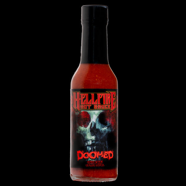 NEW! Double Doomed Rebooted! Hot Sauce Extreme Heat! Hellfire's Hottes –  Hellfire Hot Sauce