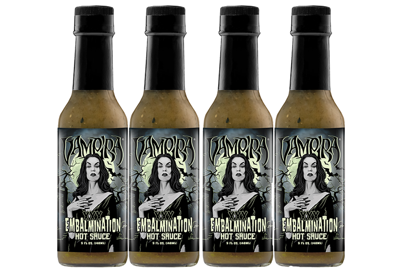 XXX Embalmination - Vampira Verde Green Hot Sauce - Save 10% on a 4-Pack - Hellfire Hot Sauce