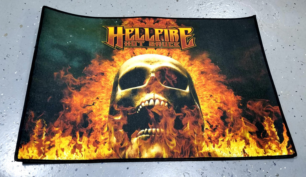Custom Hellfire Hot Sauce Floor Mat