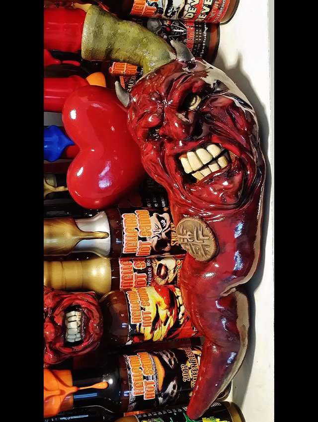 Houston Hot Sauce Festival Show Bottle - Houston Hot Sauce Festival Show Bottle - Hellfire Hot Sauce