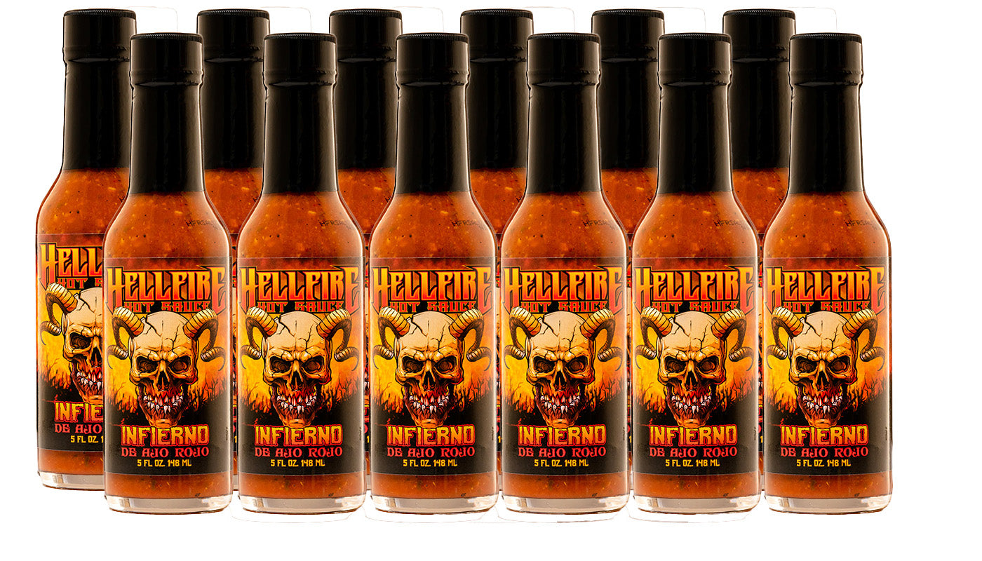 NEW! Infierno De Ajo Rojo Red Garlic Spicy Taco and Burger Sauce!