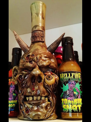 2014 Louisiana Hot Sauce Festival Art Bottle - 2014 Louisiana Hot Sauce Festival Art Bottle - Hellfire Hot Sauce