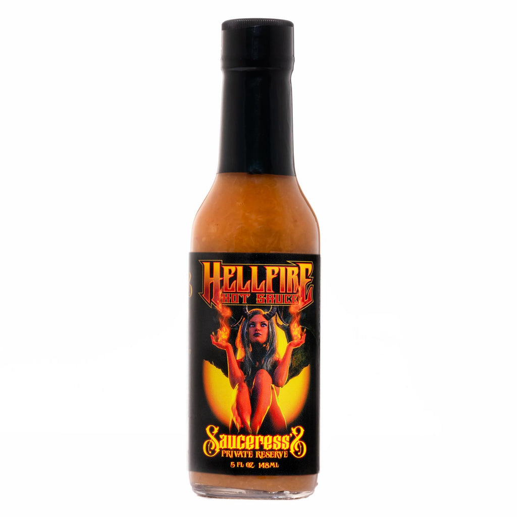 The Sauceress's Private Reserve -Gourmet 7- Pot Primo Hot Sauce - Single Bottle - Hellfire Hot Sauce