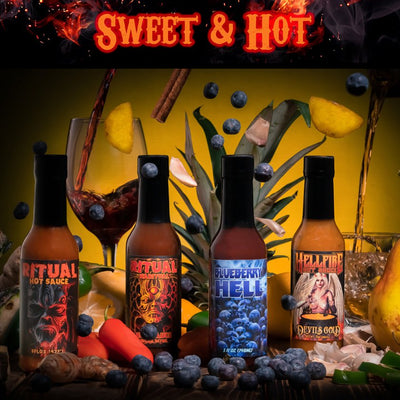 Sweet &amp; Hot! “Hot Sauce” Gift Pack - Sweet &amp; Hot! “Hot Sauce” Gift Pack - Hellfire Hot Sauce