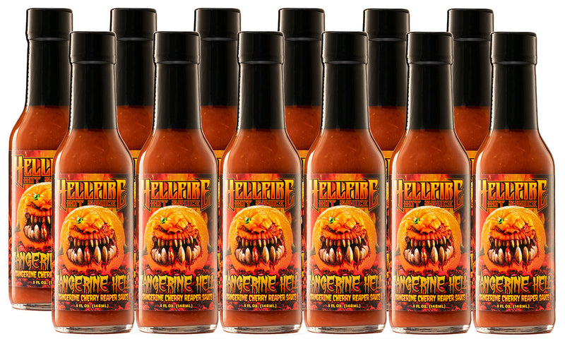 Tangerine Hell 12 Pack Case - Tangerine Hell 12 Pack Case - Hellfire Hot Sauce