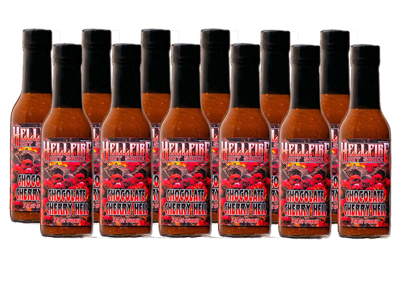 Chocolate Cherry Hell - Gourmet Dessert Hot Sauce - Save 20% on a 12-Pack - Hellfire Hot Sauce