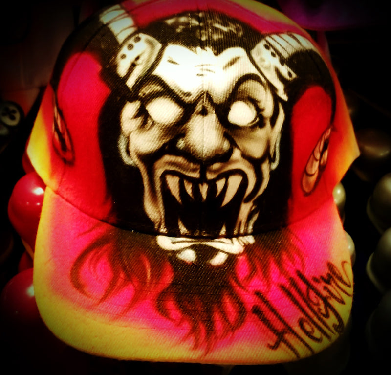 Custom Hat #15 Retro Devil - Custom Hat #15 Retro Devil - Hellfire Hot Sauce